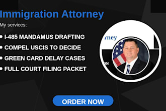 draft a writ of mandamus to compel uscis to adjudicate your i485 green card app