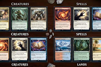 design custom tcg card design trading card game templates and card frames