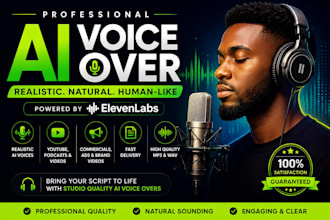 create realistic ai voice overs using elevenlabs for youtube, ads and podcasts