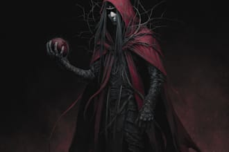 create  dark horror detailed horror creepy art