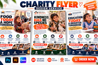 design charity flyer, nonprofit flyer, ngo event flyer