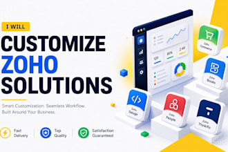 customize zoho commerce book,zoho deluge,zoho people,zoho learn,zoho thinkific