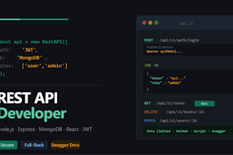 build a rest API with nodejs express and mongodb