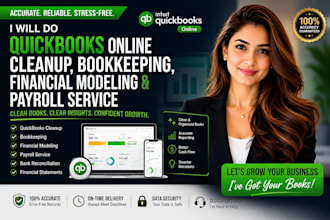 do quickbooks online cleanup bookkeeping financial modeling and payroll service