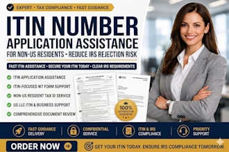 help you apply for itin individual taxpayer number for non US residents
