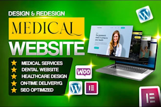 design a clean healthcare website for clinic or medical practice