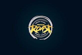 design wild market protein energy snack logo