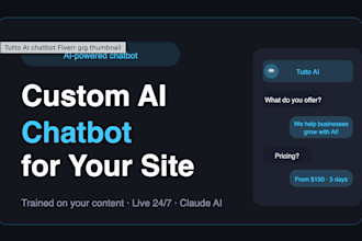 a custom ai chatbot for your website