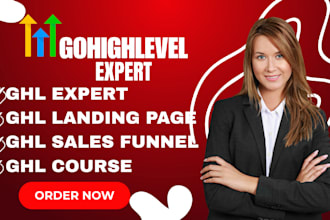 gohighlevel expert ghl  landing page ghl sales funnel ghl course