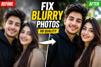 professional photo unblur and image enhancement service