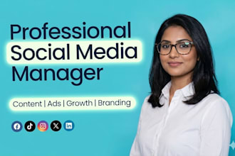 be your social media marketing manager and content creator