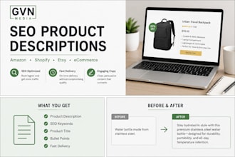 write SEO optimized product descriptions