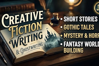 be your creative fiction writer and short story writer