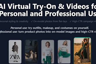 develop ai virtual try on website ai fashion saas  t shirt design generator web