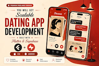 ios and android dating app built with flutter and supabase