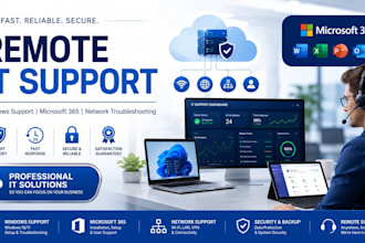 be your remote IT support technician and helpdesk specialist