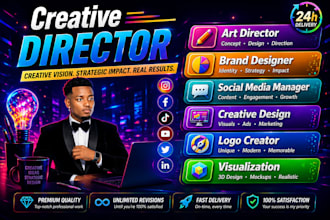 be your creative director for visual strategy brand design