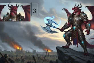 illustrate fantasy art creatures and characters
