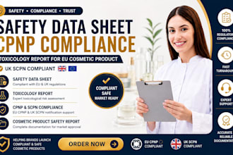 safety data sheet cpnp compliance toxicology report for eu cosmetic product scpn