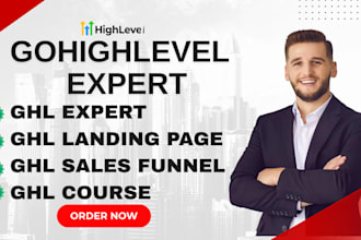 gohighlevel expert ghl landing page ghl sales funnel ghl course