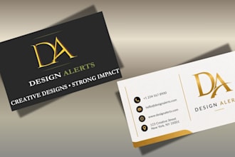 design professional business card and modern name card design