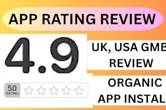 mobile app USA ios install, playstore applestore ranking, app review