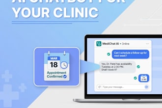 create a hipaa aware ai chatbot and automation for clinics