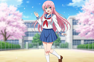 do a anime character