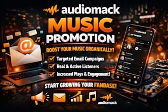run email marketing campaign to promote your audiomack music organically