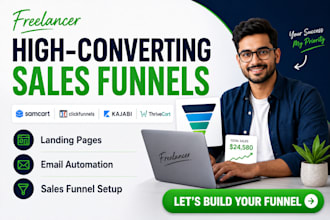 create a sales funnel and landing page
