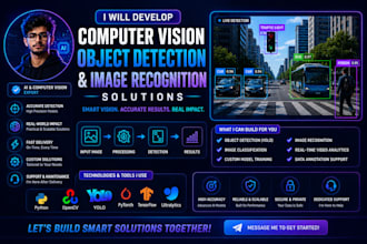 develop computer vision object detection and image recognition solutions