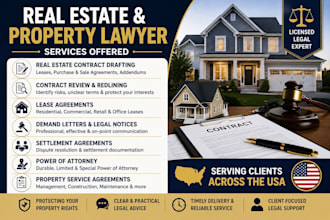 draft and review your real estate contract, lease, deed, closing documents