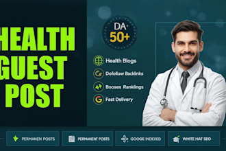publish a guest post on a high da DR health website