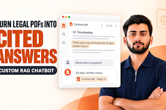 build a legal rag chatbot for contracts and case files with citations