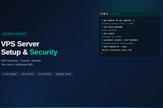 set up and secure your linux vps server