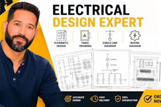 electrical technical drawing, single line diagram, schematic design