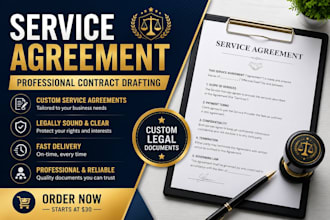 draft a professional service agreement contract for your business