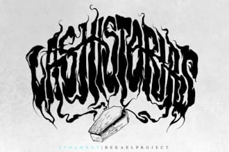design a heavy and professional doom metal logo