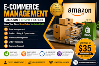 e commerce management amazon shopify