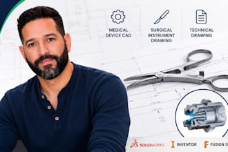 medical device cad, surgical instrument drawing, medical equipment drafting
