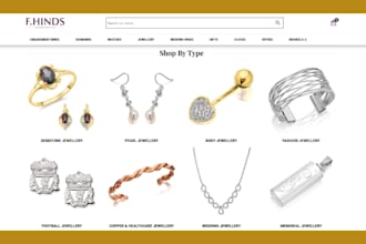design jewelry shopify store website fashion earrings store wristwatch store