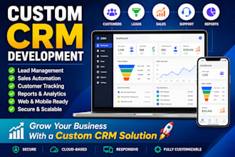 create a custom CRM software with automation reportings