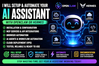 setup and automate your ai assistant with hermes or openclaw