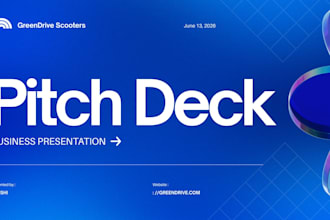 design professional powerpoint presentation and business pitch deck