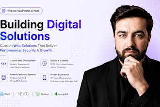 develop a full stack website with backend