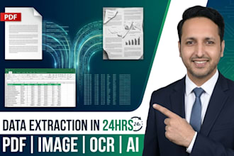 do data extraction from pdf or image in 24 hours