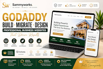 build godaddy website migrate godaddy redesign godaddy business website