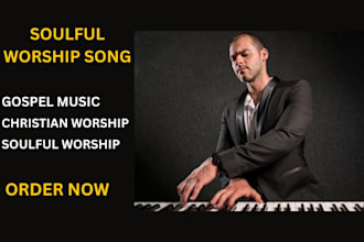 be soulful male piano gospel singer and record christian worship vocals