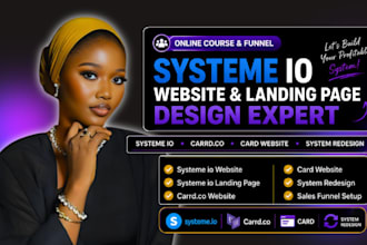 design card landing page systeme io redesign carrd co website systeme io website