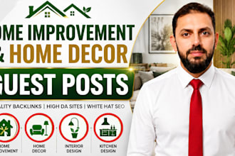 do home improvement and home décor guest posts